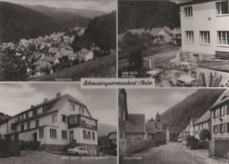 Nahetal-Waldau, Schleusingerneundorf - u.a. Teilansicht - 1974 Nahetal-Waldau, Schleusingerneundorf - u.a. Teilansicht - 1974