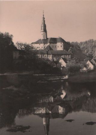Müglitztal-Weesenstein - Schloß, Außenansicht - 1966 Müglitztal-Weesenstein - Schloß, Außenansicht - 1966