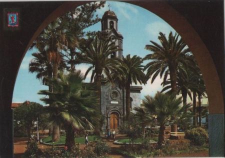 Spanien - Puerto de la Cruz - Iglesia y plaza - ca. 1980 Spanien - Puerto de la Cruz - Iglesia y plaza - ca. 1980