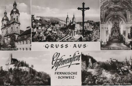 Gößweinstein - u.a. Blick vom Kreuzberg - ca. 1955 Gößweinstein - u.a. Blick vom Kreuzberg - ca. 1955