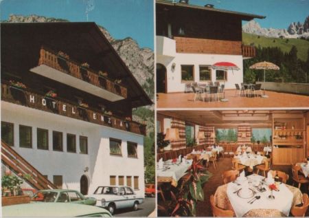 Italien - Tiers - St. Cyprian, Hotel Enzian - ca. 1980 Italien - Tiers - St. Cyprian, Hotel Enzian - ca. 1980