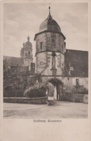 Schöntal - Klostertor - ca. 1950 Schöntal - Klostertor - ca. 1950