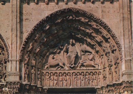 Chartres - Frankreich - Kathedrale, Giebelfeld Chartres - Frankreich - Kathedrale, Giebelfeld