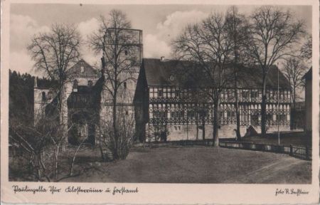 Paulinzelle - Klosterruine und Forstamt - ca. 1950 Paulinzelle - Klosterruine und Forstamt - ca. 1950