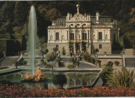 Ettal, Linderhof - mit Wasserspielen - ca. 1980 Ettal, Linderhof - mit Wasserspielen - ca. 1980