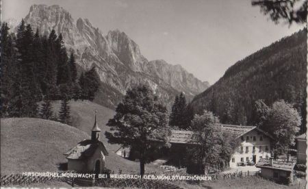 Österreich - Weißbach - Gasthaus Hirschbühel - ca. 1955 Österreich - Weißbach - Gasthaus Hirschbühel - ca. 1955