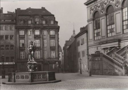 Dresden - Jüdenhof und Friedensbrunnen Dresden - Jüdenhof und Friedensbrunnen