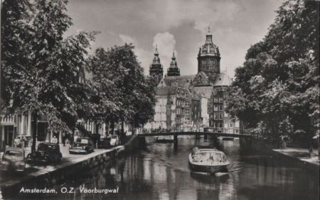 Niederlande - Amsterdam - Voorburgwal - ca. 1960 Niederlande - Amsterdam - Voorburgwal - ca. 1960