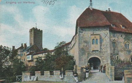 Eisenach - Eingang zur Wartburg - ca. 1925 Eisenach - Eingang zur Wartburg - ca. 1925