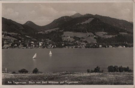 Tegernsee - Blick von Bad Wiessee - 1938 Tegernsee - Blick von Bad Wiessee - 1938