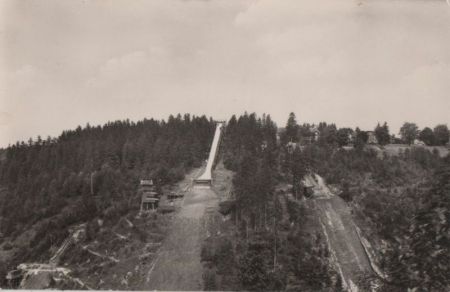 Oberhof - Blick auf die 3 Sprungschanzen Oberhof - Blick auf die 3 Sprungschanzen