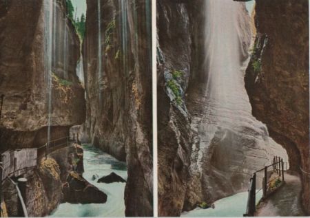 Partnachklamm - mit Schleierfall - ca. 1975 Partnachklamm - mit Schleierfall - ca. 1975