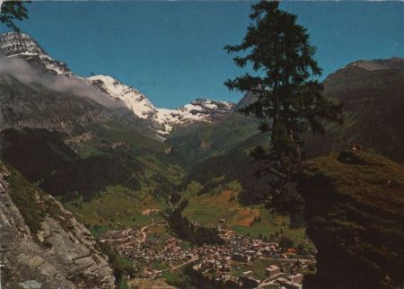 Schweiz - Leukerbad - mit Rinderhorn - 1972 Schweiz - Leukerbad - mit Rinderhorn - 1972