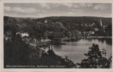 Buckow - Blick von der Bollersdorfer Höhe - ca. 1955 Buckow - Blick von der Bollersdorfer Höhe - ca. 1955