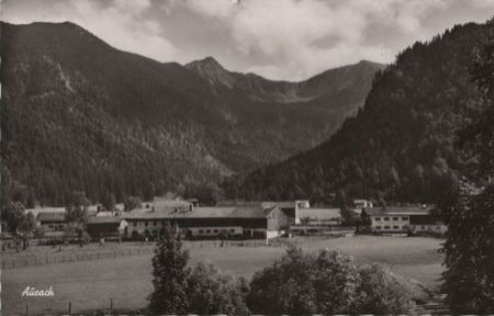 Aurach - mit Blick auf Alpspitze - 1962 Aurach - mit Blick auf Alpspitze - 1962