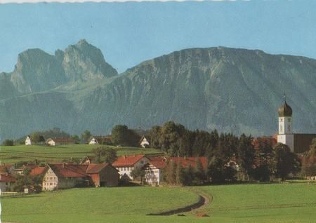 Seeg mit Aggenstein und Breitenberg - 1984 Seeg mit Aggenstein und Breitenberg - 1984