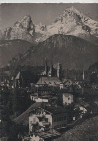 Berchtesgaden - mit dem Watzmann - 1955 Berchtesgaden - mit dem Watzmann - 1955