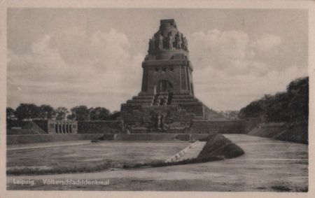 Leipzig - Völkerschlachtdenkmal - ca. 1955 Leipzig - Völkerschlachtdenkmal - ca. 1955