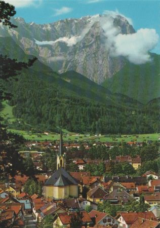 Garmisch-Partenkirchen - gegen Waxenstein - ca. 1980 Garmisch-Partenkirchen - gegen Waxenstein - ca. 1980