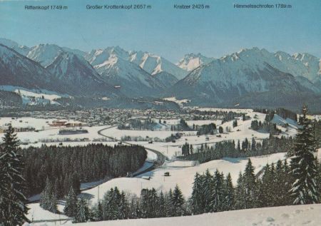 Oberstdorf - Blick vom Jägersberg - 1984 Oberstdorf - Blick vom Jägersberg - 1984
