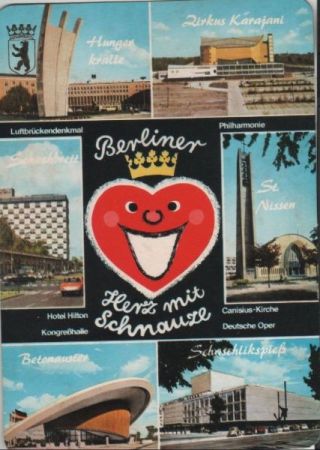 Berlin, Westteil - Herz mit Schnauze - ca. 1980 Berlin, Westteil - Herz mit Schnauze - ca. 1980