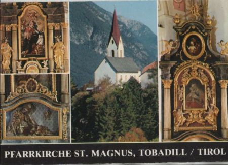 Österreich - Tobadill - Pfarrkirche St. Magnus - ca. 1980 Österreich - Tobadill - Pfarrkirche St. Magnus - ca. 1980