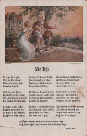Menschen mit Kind - Gedicht Uhr Menschen mit Kind - Gedicht Uhr