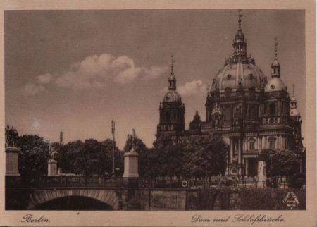 Berlin-Mitte, Dom - mit Schloßbrücke - ca. 1955 Berlin-Mitte, Dom - mit Schloßbrücke - ca. 1955