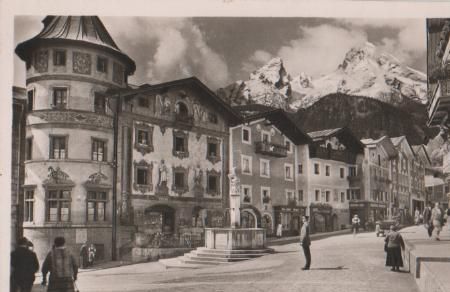 Berchtesgaden - Marktplatz - 1951 Berchtesgaden - Marktplatz - 1951