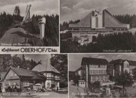 Oberhof - u.a. FDGB-Heim Obere Schweizerhütte - ca. 1975 Oberhof - u.a. FDGB-Heim Obere Schweizerhütte - ca. 1975