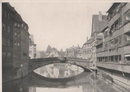 Nürnberg - Fleischbrücke - ca. 1955 Nürnberg - Fleischbrücke - ca. 1955