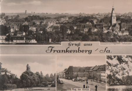 Frankenberg u.a. Platz der Einheit - ca. 1975 Frankenberg u.a. Platz der Einheit - ca. 1975