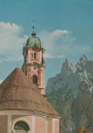 Mittenwald - Katholische Pfarrkirche - ca. 1975 Mittenwald - Katholische Pfarrkirche - ca. 1975
