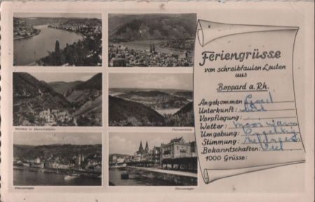 Boppard - u.a. Mühltal mit Hunsrückbahn - 1959 Boppard - u.a. Mühltal mit Hunsrückbahn - 1959