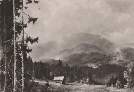 Brotterode - Inselsberg - Frühnebel zerteilen sich - 1962 Brotterode - Inselsberg - Frühnebel zerteilen sich - 1962