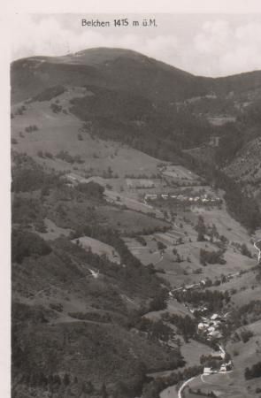 Schönau - Aitern - Aitertal mit Belchen - 1955 Schönau - Aitern - Aitertal mit Belchen - 1955