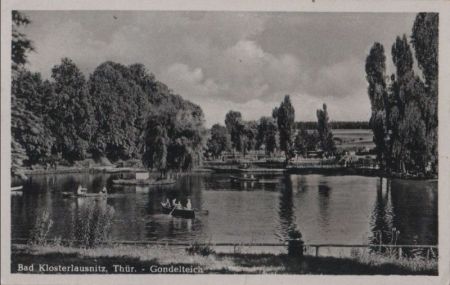 Bad Klosterlausnitz - Gondelteich - 1954 Bad Klosterlausnitz - Gondelteich - 1954