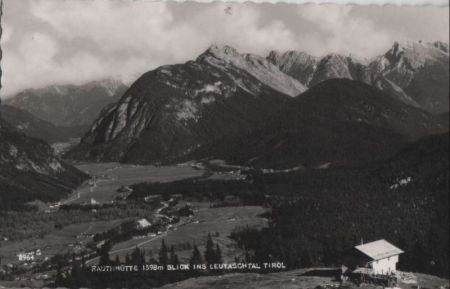 Österreich - Leutaschtal - mit Rauthhütte - 1962 Österreich - Leutaschtal - mit Rauthhütte - 1962