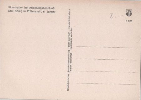Pottenstein - Illumination bei Anbetungsbeschluss Pottenstein - Illumination bei Anbetungsbeschluss