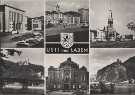 Tschechien - Usti nad Labem - mit 6 Bildern - 1968 Tschechien - Usti nad Labem - mit 6 Bildern - 1968