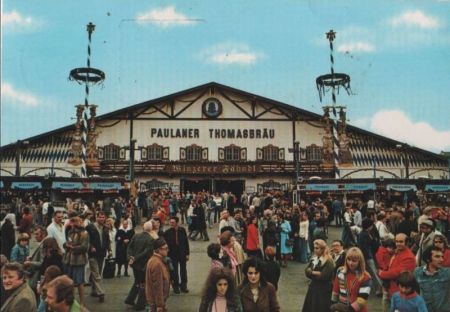 München - Oktoberfest, Festzelt Paulaner-Thomasbräu - 1972 München - Oktoberfest, Festzelt Paulaner-Thomasbräu - 1972
