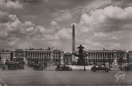 Frankreich - Paris - La place de la Concorde - 1953 Frankreich - Paris - La place de la Concorde - 1953