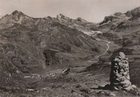 Schweiz - Bivio - mit Julierpass - ca. 1960 Schweiz - Bivio - mit Julierpass - ca. 1960