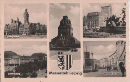 Leipzig - u.a. Karl-Marx-Platz - 1962 Leipzig - u.a. Karl-Marx-Platz - 1962