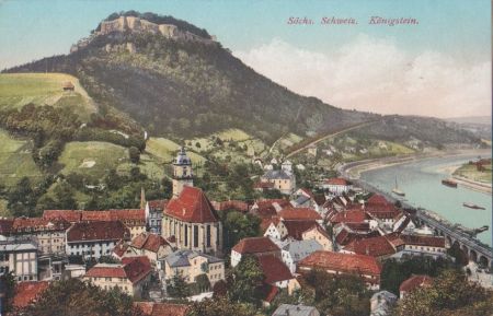Sächsische Schweiz - Königstein - ca. 1925 Sächsische Schweiz - Königstein - ca. 1925