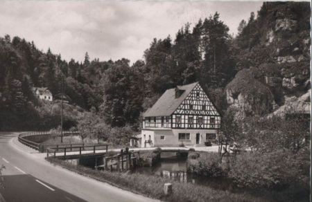 Pottenstein - Partie im Püttlachtal - ca. 1955 Pottenstein - Partie im Püttlachtal - ca. 1955