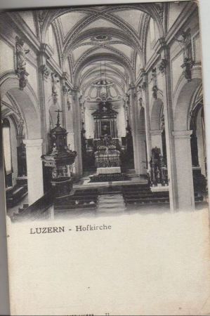 Schweiz - Luzern - Hofkirche - ca. 1935 Schweiz - Luzern - Hofkirche - ca. 1935