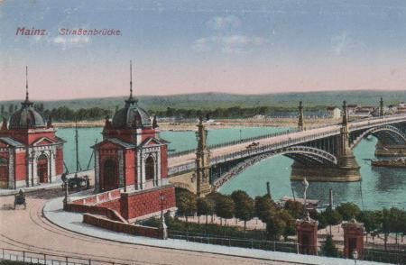 Mainz am Rhein - Mainz - Straßenbrücke - 1922 Mainz am Rhein - Mainz - Straßenbrücke - 1922