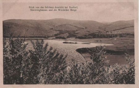 Waldeck - Blick von der schönen Aussicht - ca. 1935 Waldeck - Blick von der schönen Aussicht - ca. 1935