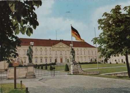 Berlin-Tiergarten, Schloss Bellevue - 1962 Berlin-Tiergarten, Schloss Bellevue - 1962